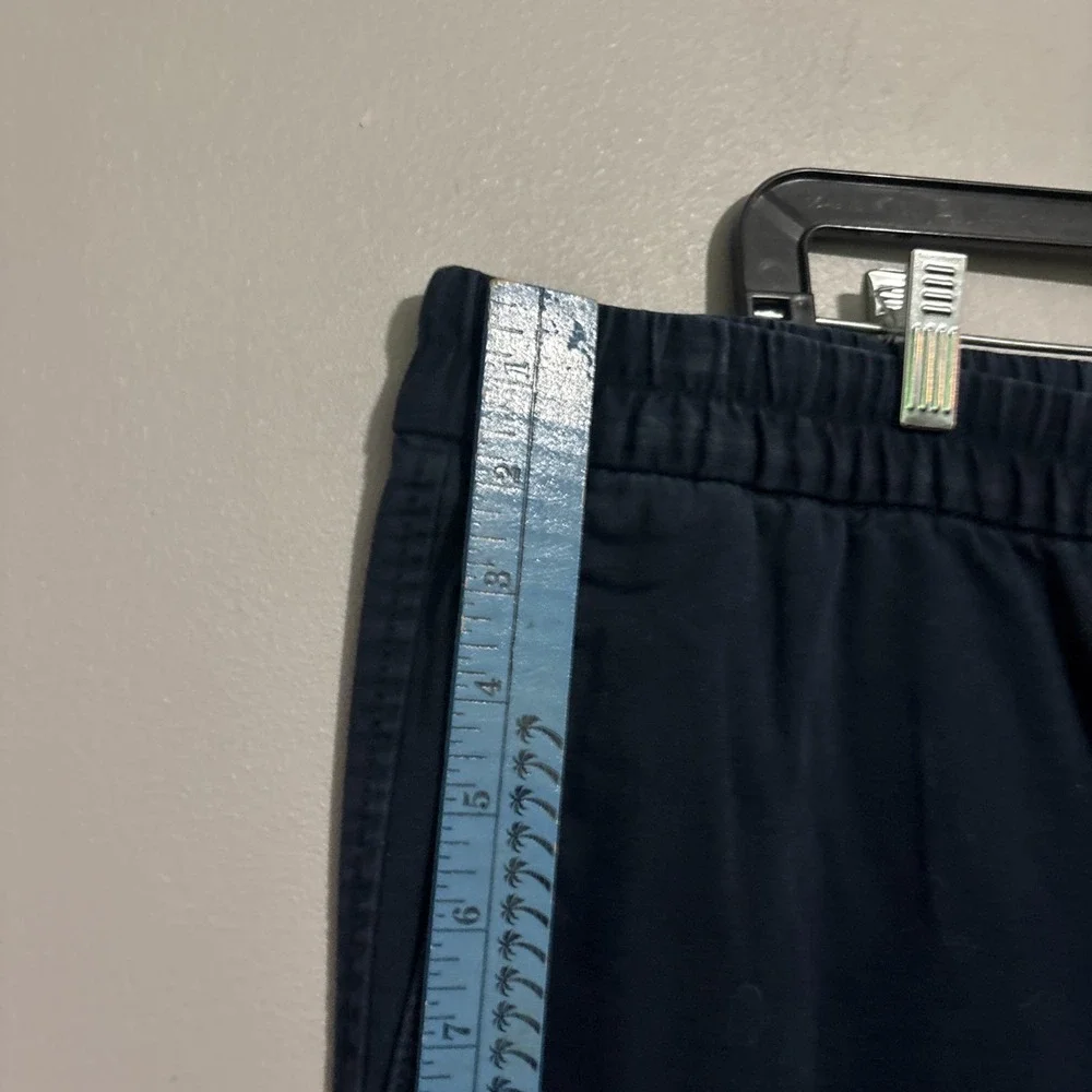 Banana Republic Mens‎ Travel Jogger Pants XL Navy Blue Performance Mid Rise Tie